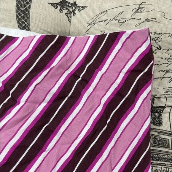 Leith Women Striped Bias Cut Midi Skirt - Picture 4 of 10